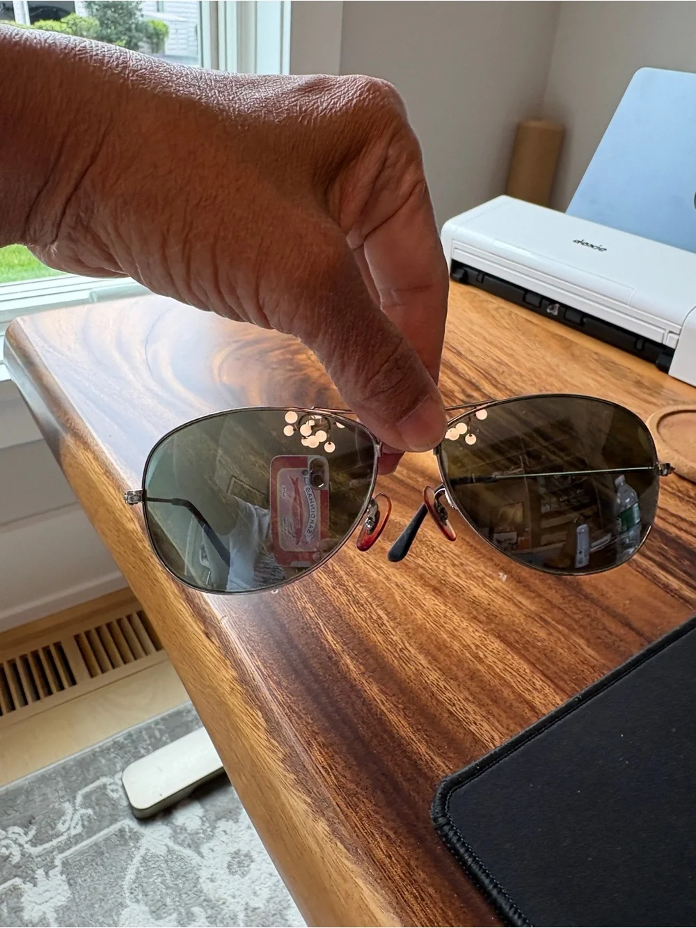 Ray-Ban Cockpit RB3362 Aviator Sunglasses — Silver Frame, Mirrored Silver Lenses